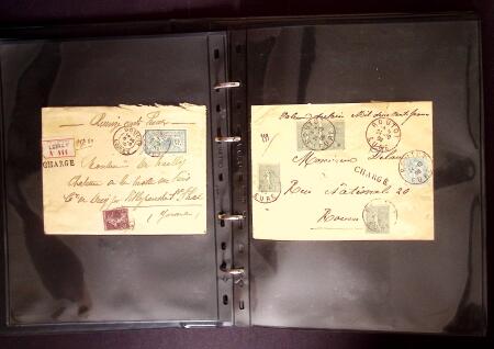 1910-1943 44 lettres chargées de cette période avec