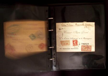 1910-1943 44 lettres chargées de cette période avec