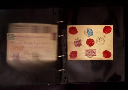 1910-1943 44 lettres chargées de cette période avec