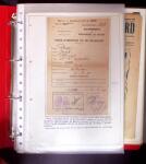 1940-1953 Ensemble en 1 classeur de documents de deuxième