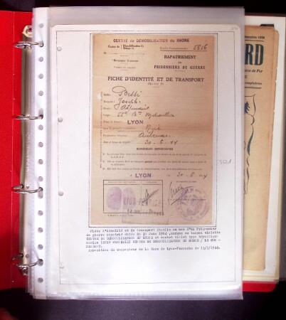 1940-1953 Ensemble en 1 classeur de documents de deuxième