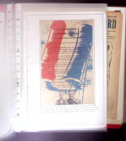 1940-1953 Ensemble en 1 classeur de documents de deuxième