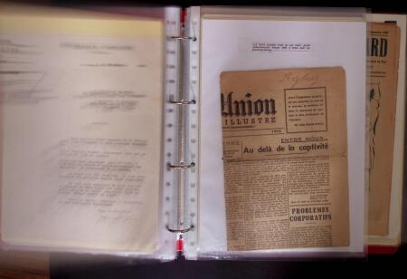 1940-1953 Ensemble en 1 classeur de documents de deuxième