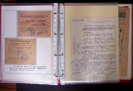 1940-1953 Ensemble en 1 classeur de documents de deuxième