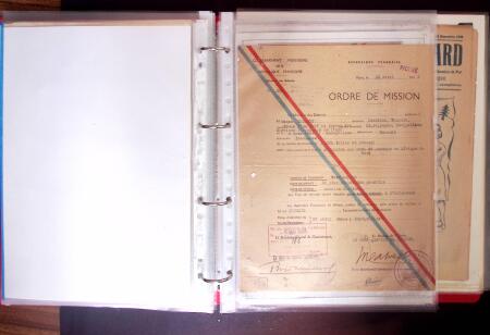 1940-1953 Ensemble en 1 classeur de documents de deuxième
