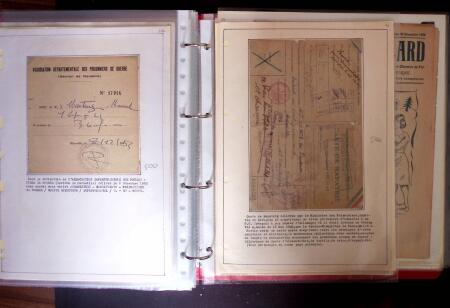 1940-1953 Ensemble en 1 classeur de documents de deuxième