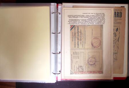 1940-1953 Ensemble en 1 classeur de documents de deuxième