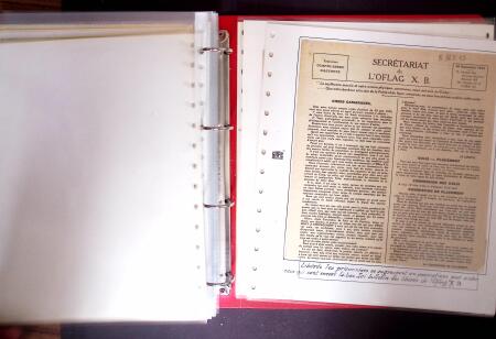 1940-1953 Ensemble en 1 classeur de documents de deuxième