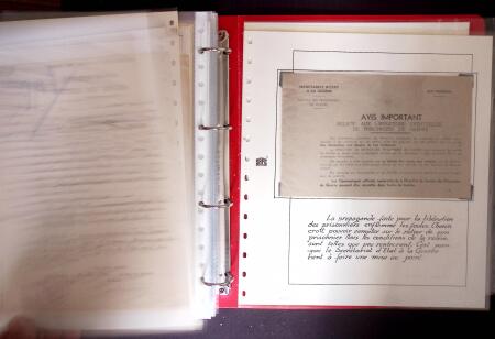 1940-1953 Ensemble en 1 classeur de documents de deuxième