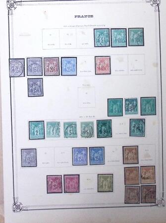 1849-1930 Collection ancienne sur pages bien fournie