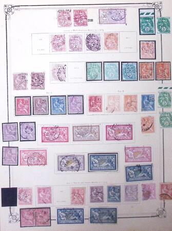 1849-1930 Collection ancienne sur pages bien fournie
