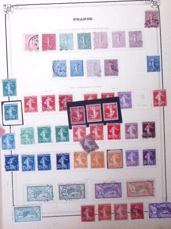 1849-1930 Collection ancienne sur pages bien fournie
