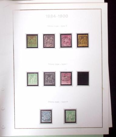 1849-1930 Collection ancienne sur pages bien fournie