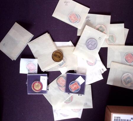 29 timbres-monnaie, peu de doubles, peu courant, d'un