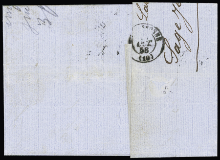 N°17A,   80c carmin, OBL PC 1656 + CAD perlé T22