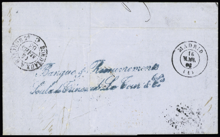N°17B, OBL GC 532 + T15 "Bordeaux (32)" (1863)