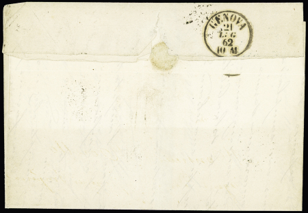 N°17A   OBL PC 1896 + T15 "4 Marseille 4 (12)" (1862)