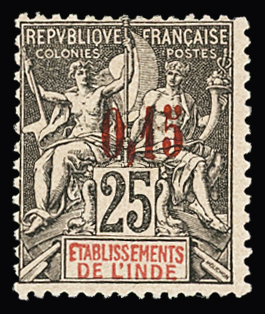 N° 22 0,15 s.25c noir s. rose, **, TB. Signé A.Brun