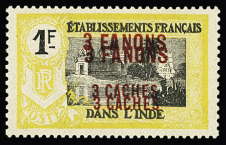 N° 73a et 76a, variétés double surcharge, **, très