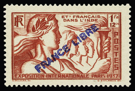N° 151 à 156 Série de 6 valeurs France Libre, **,