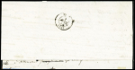 N°9 OBL   PC 1977 + T15 "Metz (55)" (1854) sur lettre.