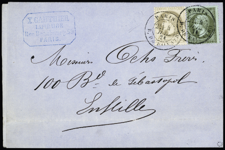 N° 19 +   27 OBL CAD "Paris R. de Palestro" (4 juil