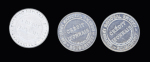 Timbres-monnaies en aluminium du Crédit Lyonnais,