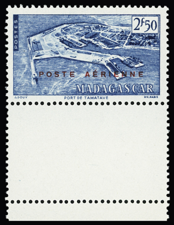 N° 331J (Maury) Poste aérienne 2f50 Port de Tamatave
