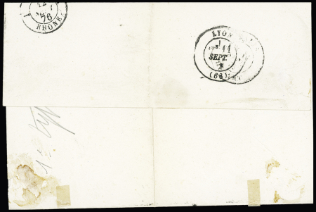 N°54 en
paire + n°64 (pd) OBL CAD "Villers-Cotterets