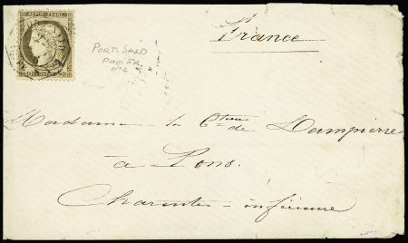 N°56 30c brun OBL CAD octogonal à cercle intérieur