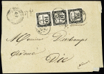 N° 2 , bande de 3 verticale, OBL CAD T15 "Die (25)"