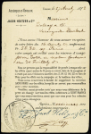 N° 89 OBL Firminy Loire (1878) sur CP précurseur