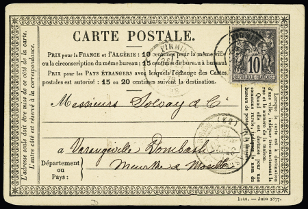 N° 89 OBL Firminy Loire (1878) sur CP précurseur