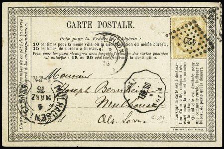 N° 55 OBL   PC du GC 420 + CAD conv. Station "DIJ