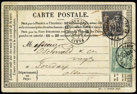 N°89 OBL   CAD "Paris Bt Beaumarchais" (1878) sur