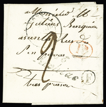 Archiac : cursive "16 Archiac" + T16 Pons (1838), ind 10. TB