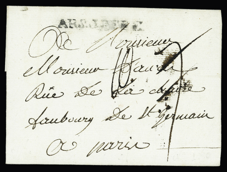 MP "Ars J de Ré" (sans date - période 1780 - 1791) (L n°1), ind 18. TB