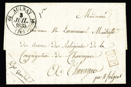 CAD type 12 "Aulnay (16)" (1835) - ind 11. TB
