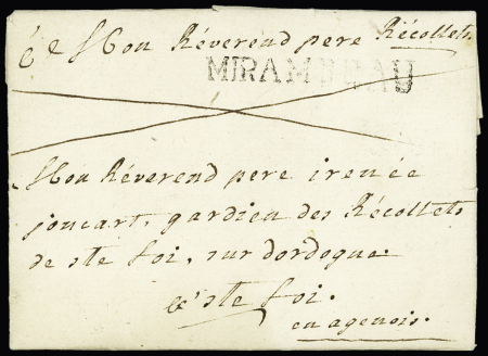 Mirambeau : MP "Mirambeau" (1783 - L n°3), ind 20. TB