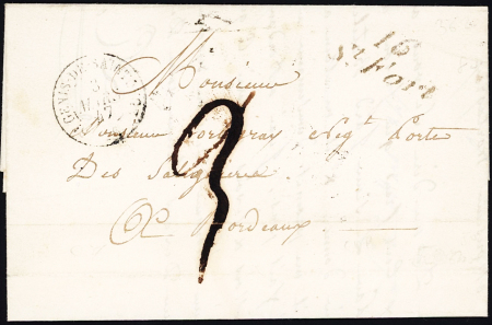 Cursive "6 St Fort" (1847), ind 8. TB