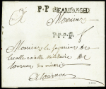MP "PP St Jean d'Angely" frappée en deux fois (Lenain n°4) - 2 pièces connues (1790). Superbe rareté