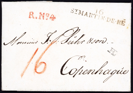 MP "16 S Martin de Rhé" (1806 - 48x9mm), ind 11. TB