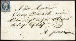 N°16 OBL PC 46 +  cursive "54 Allaire" + T15 Redon (1853) sur lettre ind 20. TB