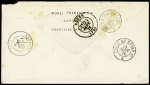 Arzon : n°60 OBL GC 4591 + T24 "Arzon (54)" (1876) sur lettre, ind 17. TB