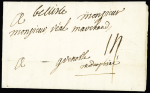 Belle-Ile : MP manuscrite "Belleisle" (1756 - L n°1), ind 16. TB