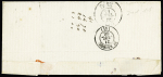 Gestel : n°22 OBL GC 4676 + T22 "Gestel (54)" (1866), sur lettre, ind 12. TB