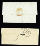 Josselin : 2 plis : MP "Josselin" (L n°1 - 1788 - ind 15) et "P 54 p Josselin" (1827 - ind 14). TB lot