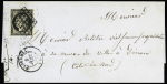N°3, 20c noir, OBL ancre + T15 "Ploermel (54)" (1849) sur lettre, ind 15. TB