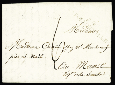 13.7.1815 MP "54 Napoléonville" (marque des Cent jours). Rare et TB