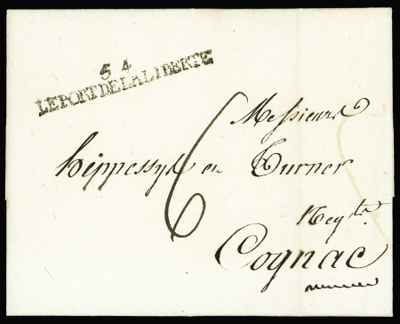 Nom révolutionnaire "54 Le Port de la Liberté" (1810), ind 15. Jolie pièce